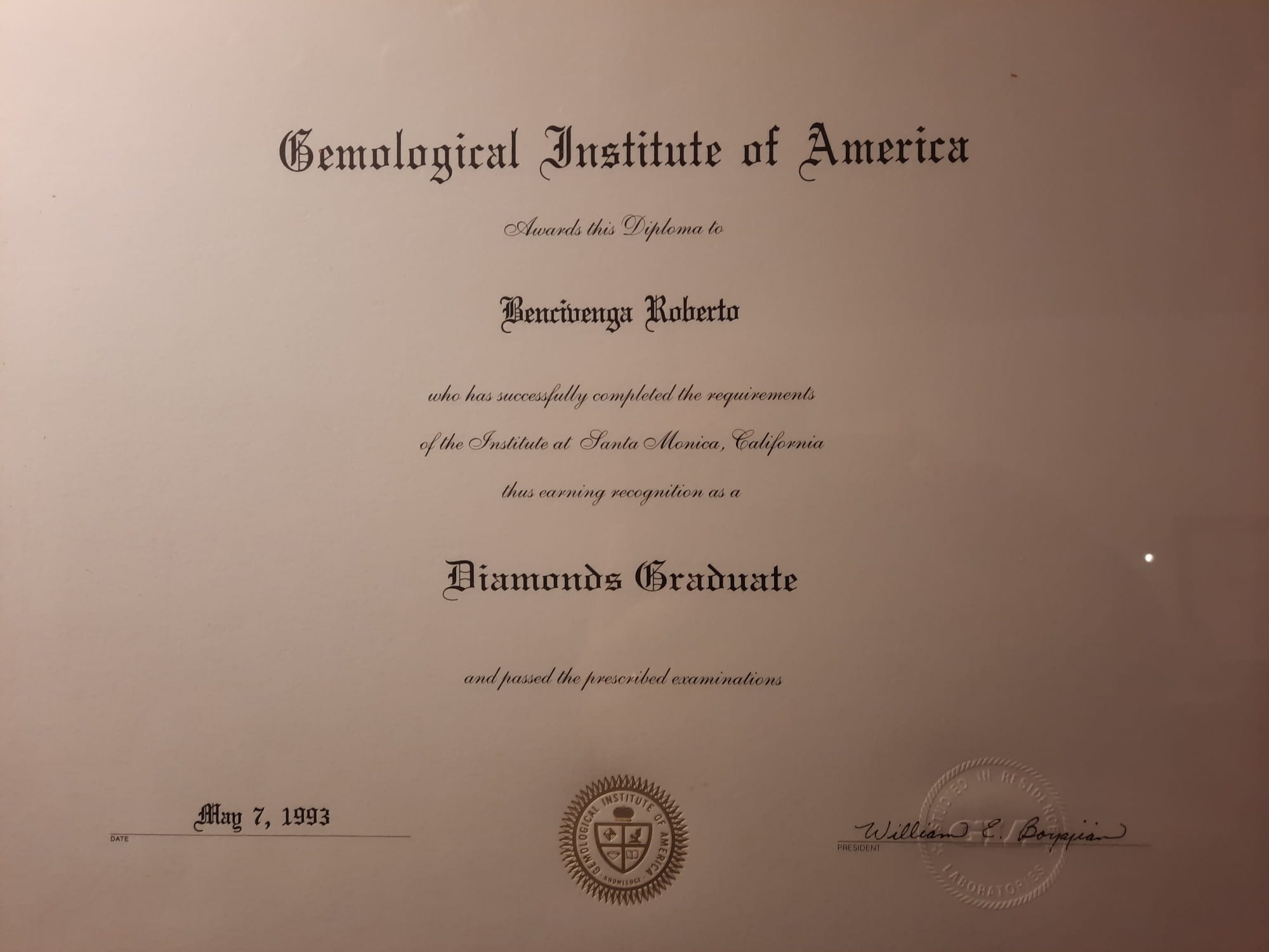 diploma diamanti